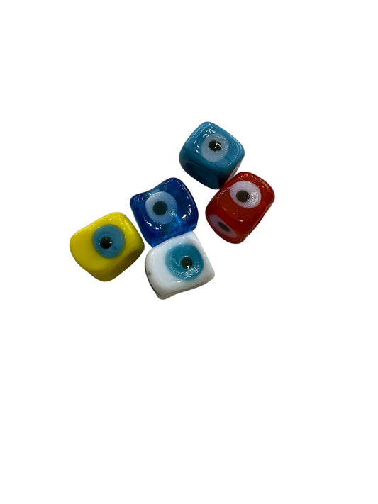 Cubo chato turquesa ojo turco colores varios