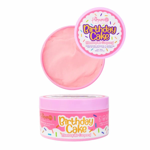 Mantequilla corporal birthday cake