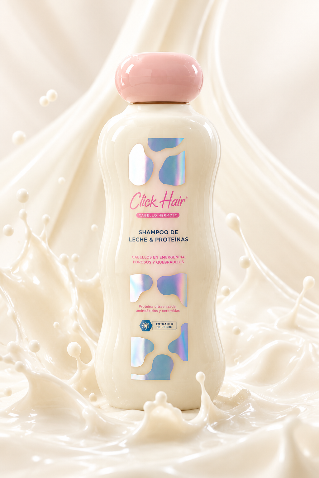 Shampoo de leche y proteínas