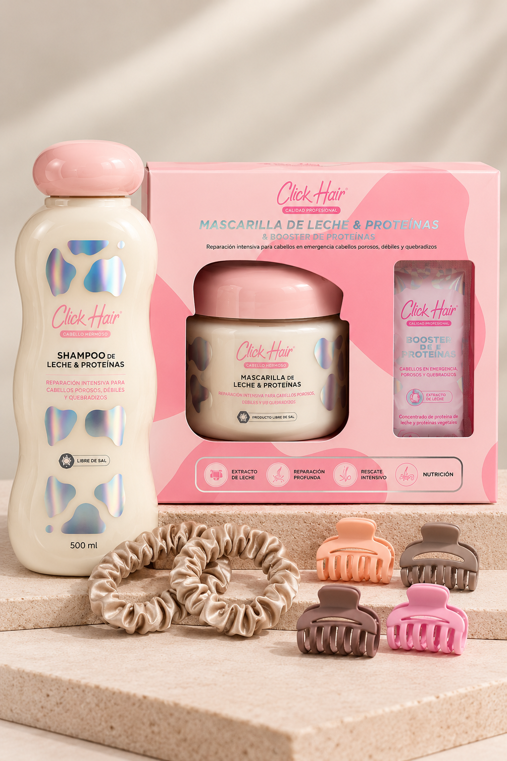 Kit atractiva de leche y proteínas