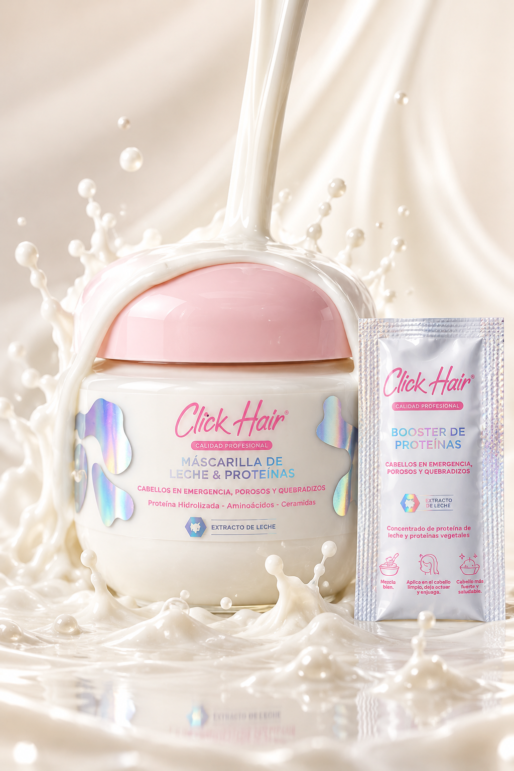 Mascarilla de Leche &amp; Proteínas + Booster de Proteínas