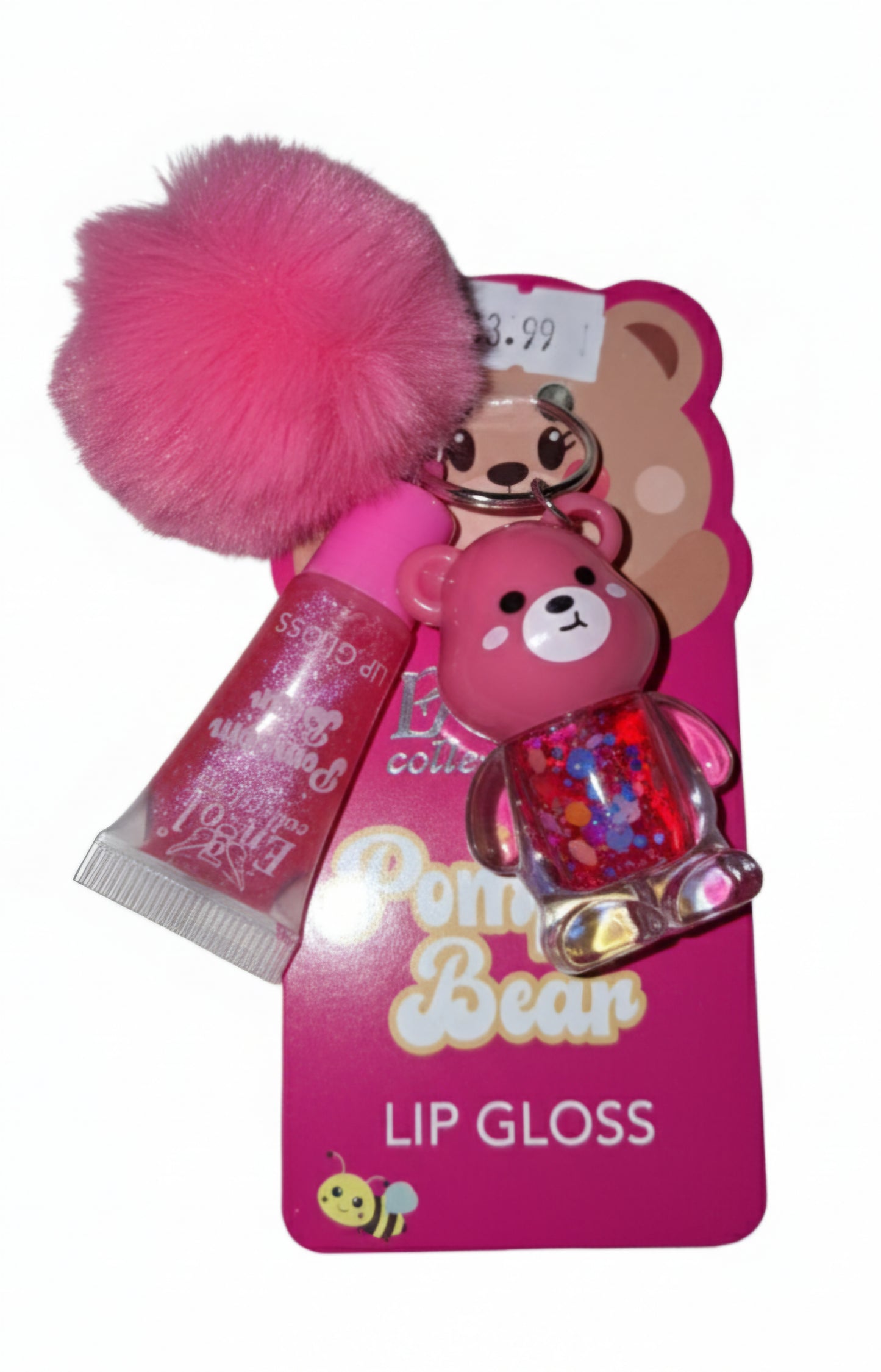 Llavero de Osito 2 lips gloss a juego