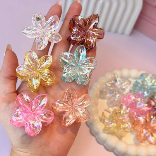 Gancho de Mini Flor Transparente