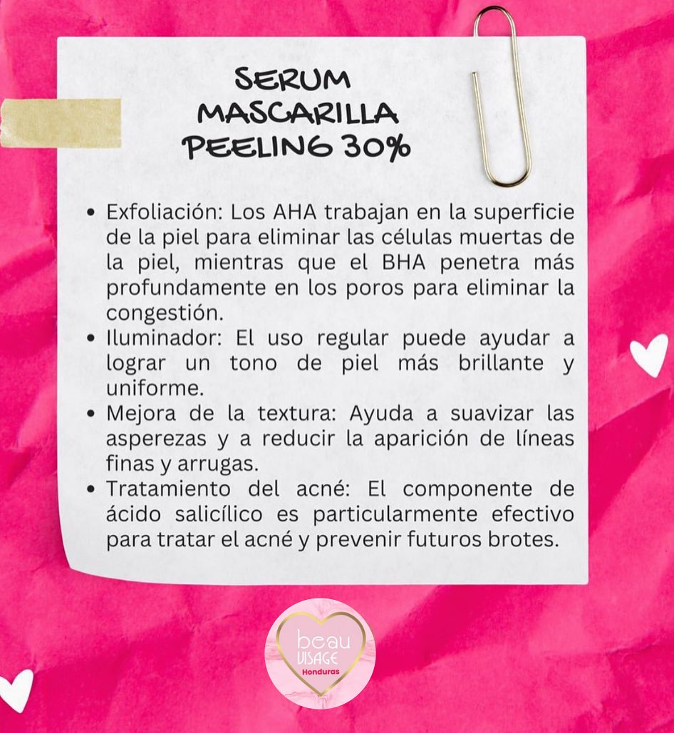 Mascarilla peeling Sérum Beau Visage